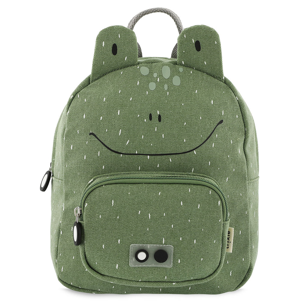 Met de Trixie Mr. Frog rugzak ben je klaar voor avontuur! In deze groene schooltas kan je al je spulletjes kwijt voor een dagje weg. De groene rugzak komt in de vorm van een vrolijke kikker. VanZus.