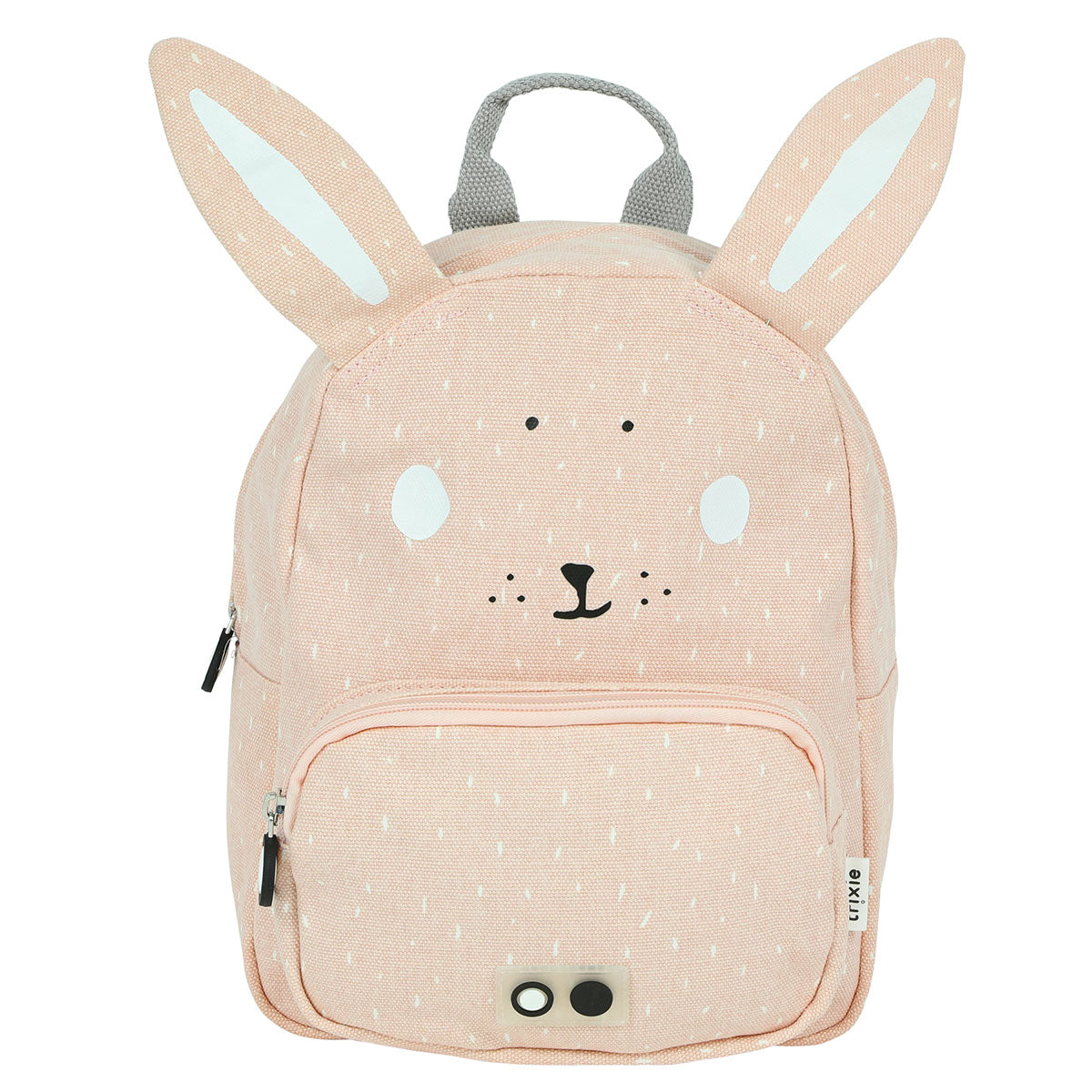 Met de Trixie Mrs. Rabbit rugzak klein ben je klaar voor avontuur! In deze roze schooltas kan je al je spulletjes kwijt voor een dagje weg. De roze rugzak komt in de vorm van een konijntje. VanZus.