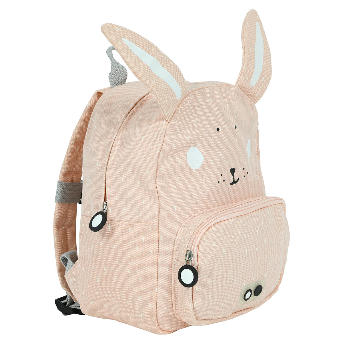 Met de Trixie Mrs. Rabbit rugzak ben je klaar voor avontuur! In deze roze schooltas kan je al je spulletjes kwijt voor een dagje weg. De roze rugzak komt in de vorm van een lief konijntje. VanZus.