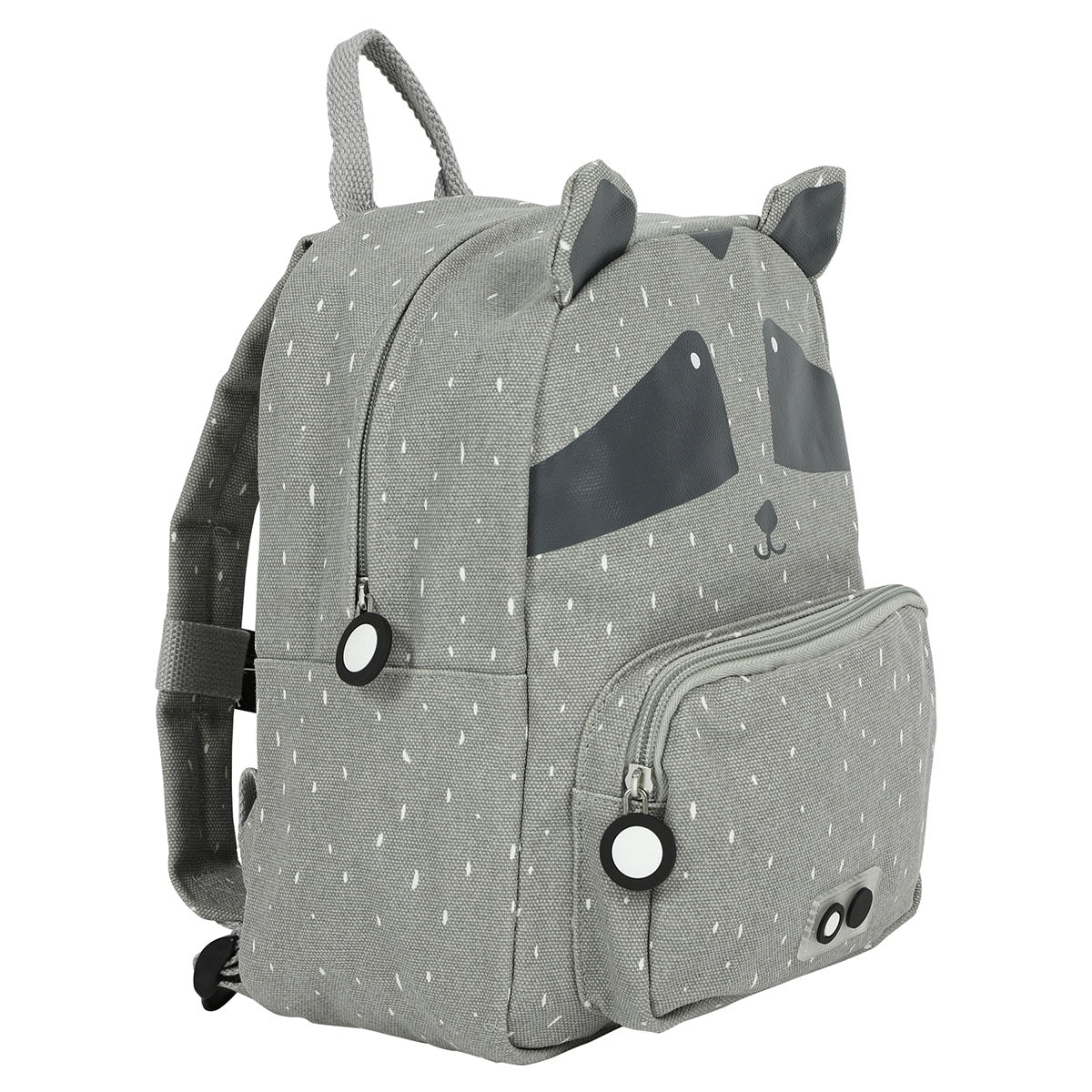 Met de Trixie Mr. Raccoon rugzak ben je klaar voor avontuur! In deze grijze schooltas kan je al je spulletjes kwijt voor een dagje weg. De grijze rugzak komt in de vorm van een leuke wasbeer. VanZus.