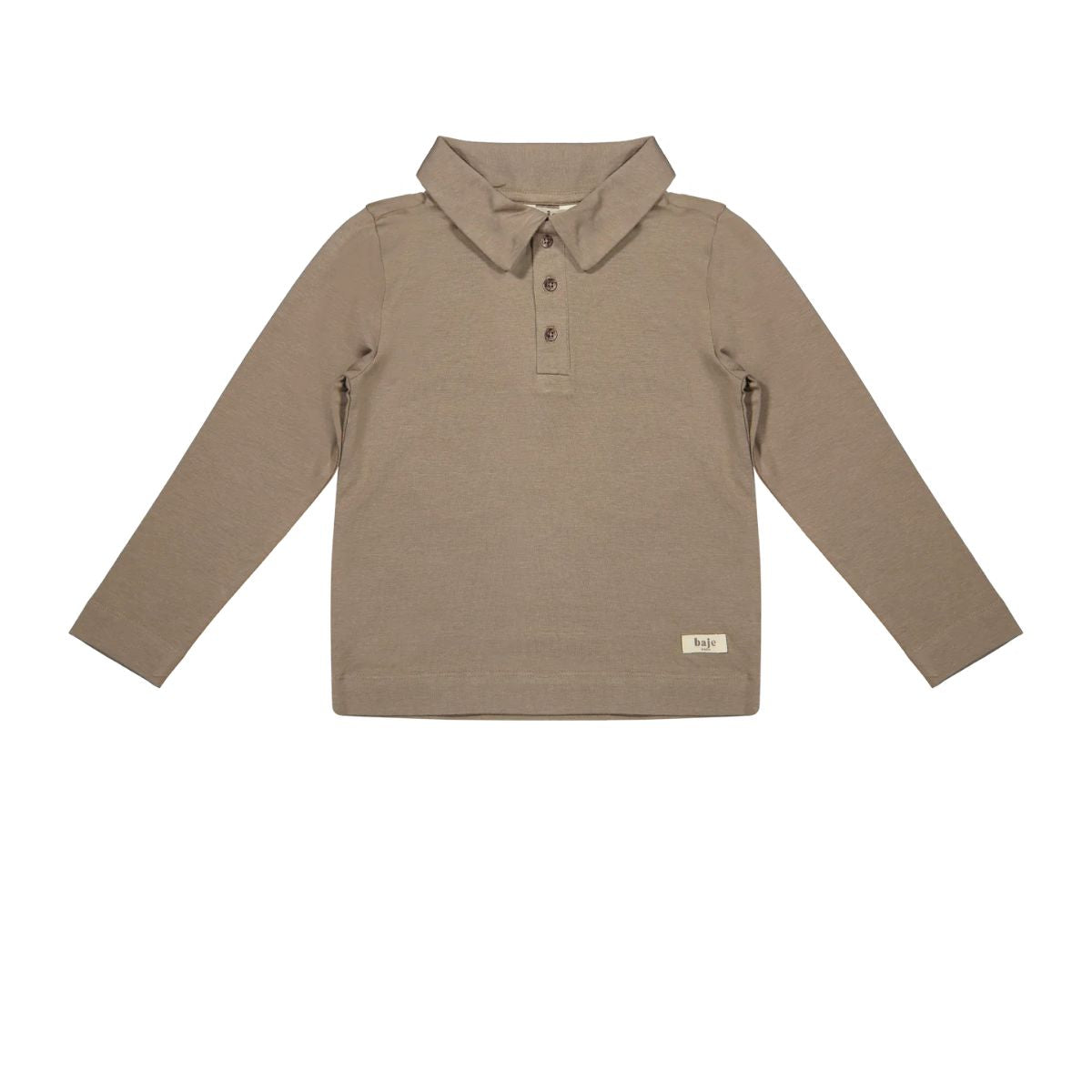 De Baje Studio findon trui in de kleur taupe is een prachtige toevoeging aan de garderobe van je zoontje. Deze basic is geschikt voor elk seizoen en dankzij de leuke details alles behalve saai. VanZus.