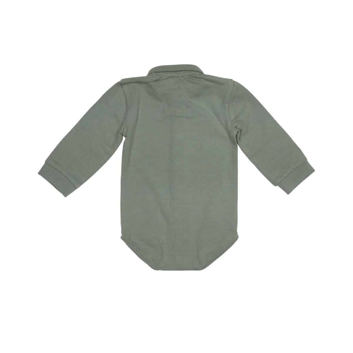 Het Baje Studio owen newborn rompershirt in de kleur greyish blue is een prachtige romper in de stijl van een polo. Het enige wat je hoeft toe te voegen is een leuk broekje en je kleine is klaar voor de dag. VanZus.