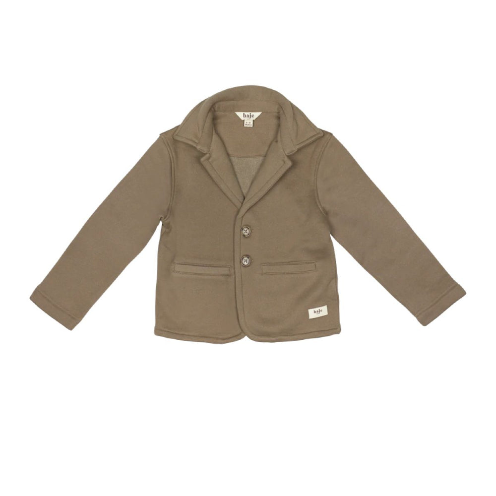 De Baje Studio raven trui in de kleur taupe is een hele leuke blazer gemaakt van een katoenmix, waardoor hij aanvoelt als een trui. De perfecte combinatie van comfortabel en chic dus! VanZus.