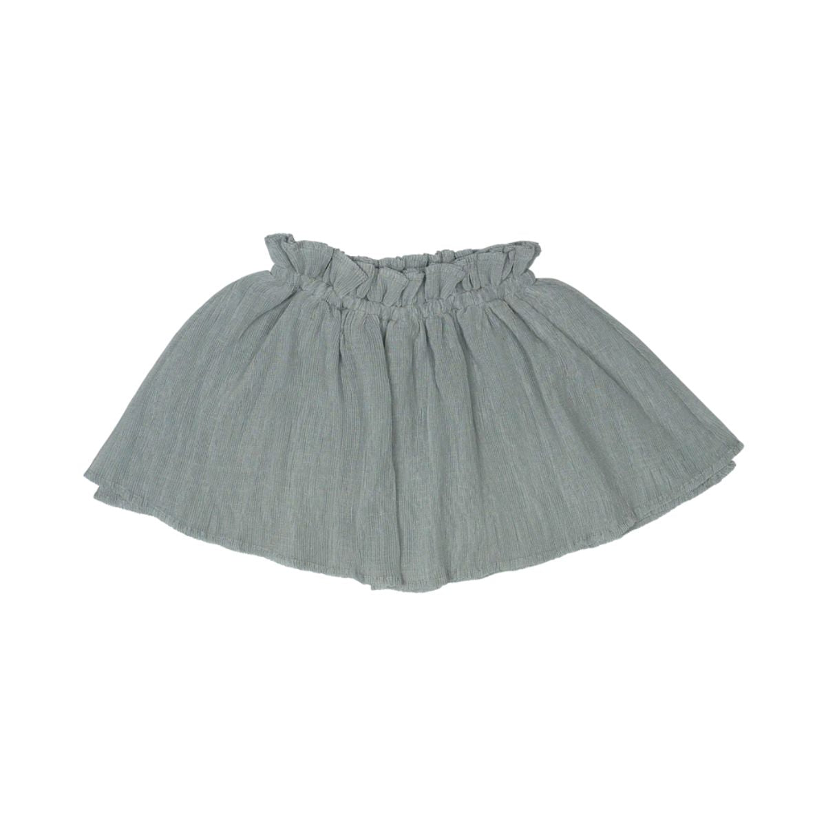 De Baje Studio strawberry rok in de kleur greyish blue is een prachtig plissé skortje, oftewel een short en rokje in één. Dit rokje heeft een hele lieve en romantische uitstraling. VanZus.