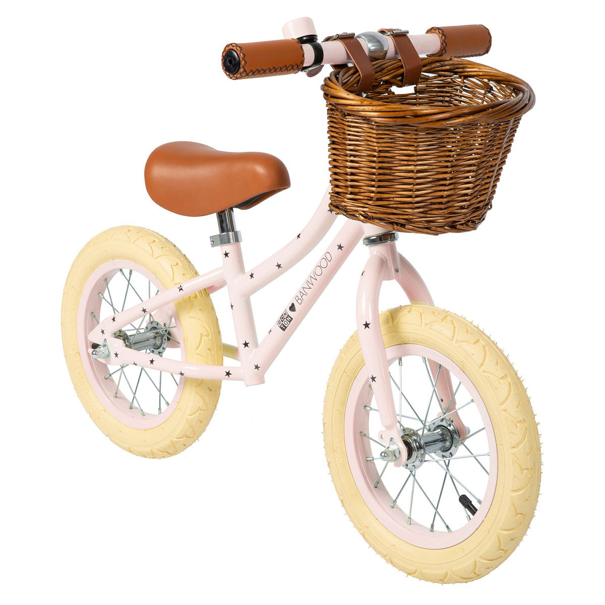 Ontdek deze toffe Banwood loopfiets vintage bonton pink! Deze toffe loopfiets voor jongens en meisjes heeft een roze kleur en is voorzien van een vrolijke sterrenprint.  Deze fiets ie gemaakt om lang mee te gaan en je kind zal er dan ook heel veel plezier mee beleven! VanZus