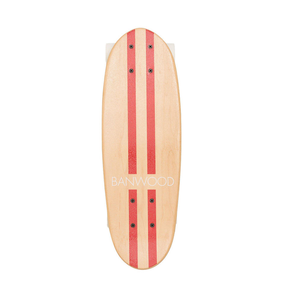 Voor stoere kinderen is dit toffe Banwood skateboard in red ideaal! Dit skateboard is een klein cruiserboard, speciaal ontworpen voor zowel beginners als gevorderde skateboarders. VanZus