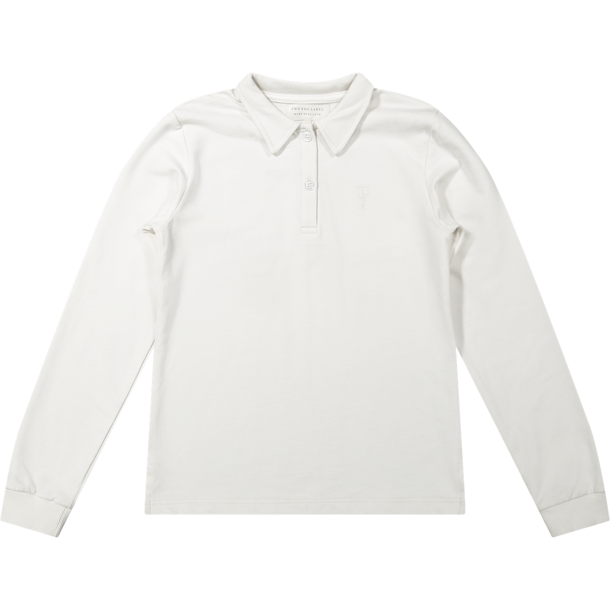 Two You Label basic white polo