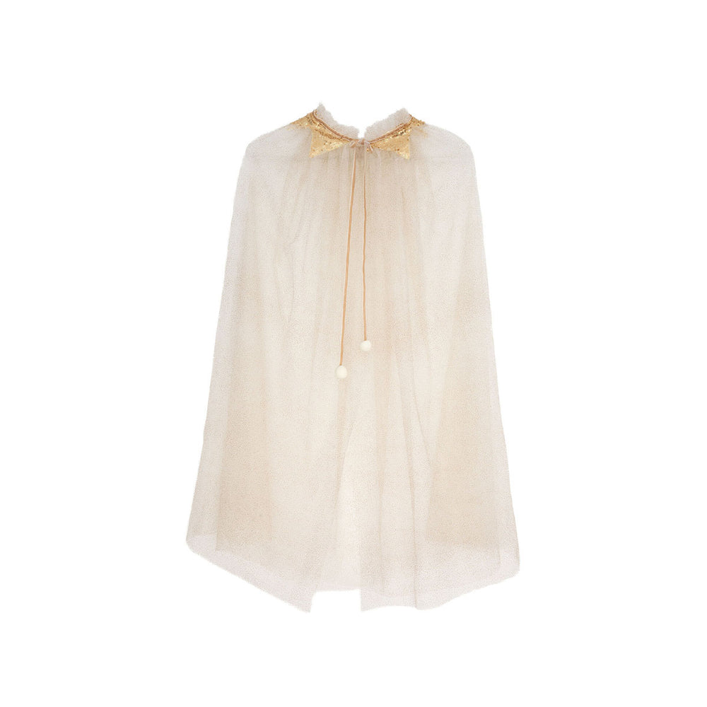 Maak de look van je verklede kindje compleet met deze coole magical cape in de kleur sparkling gold. Of je kindje nu verkleed gaat als prinses, tovenaar, fee of een ander magisch wezen, deze cape kan niet ontbreken! VanZus