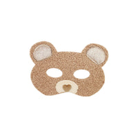 Is jouw kindje gek op verkleden? Dan is dit woodland pals bear masker in de kleur chocolate milk een echte must have. Met dit masker verandert je kindje in een superschattig beertje.  VanZus