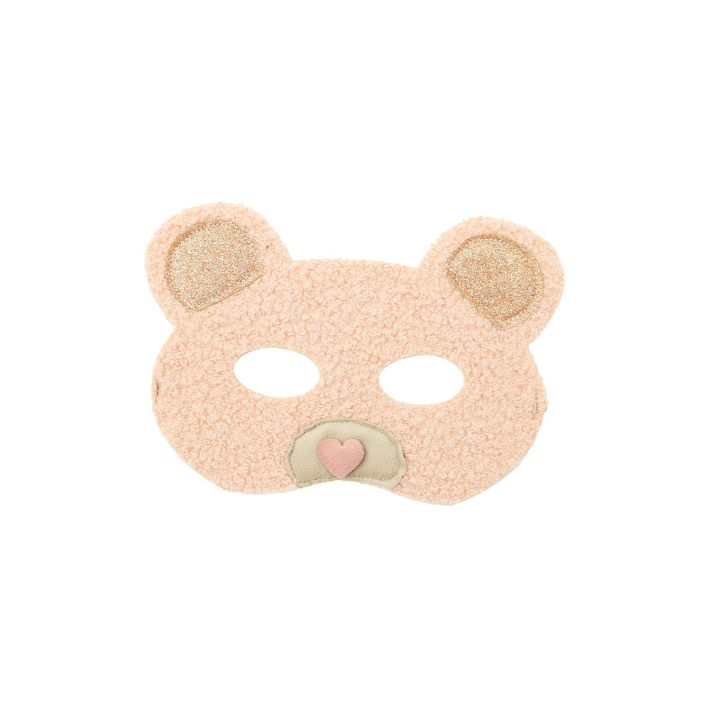 Is jouw kindje gek op verkleden? Dan is dit woodland pals bear masker in de kleur strawberry ganache een echte must have. Met dit masker verandert je kindje in een superschattig beertje.  Het masker is gemaakt van een roze teddystof, hierdoor is het masker niet alleen lekker zacht, maar kan je kindje nog meer in de huid van een beertje kruipen. VanZus