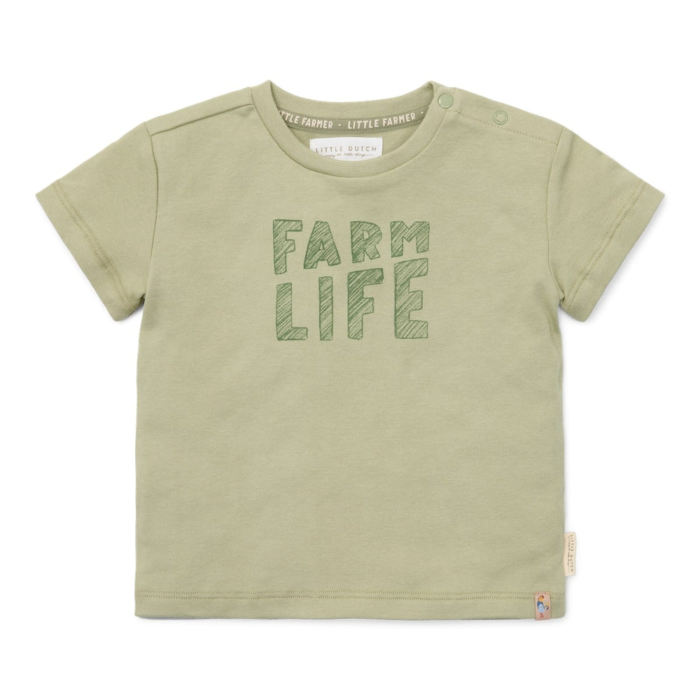 Een stoer t-shirt met korte mouw zoals deze variant in de kleur green met opdruk van Little Dutch mag niet ontbreken in de kast van je kleintje! Gemaakt van het zachtste biologische katoen is het een heerlijk comfortabel shirt voor alle grote en kleine avonturen van je kleintje. VanZus 