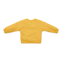 Deze sweater van Little Dutch in de kleur mustard yellow (geel) heeft vrolijke, geborduurde letters met de tekst "Living The Farm Life" op de voorzijde. Heerlijk zacht door het zachte biologisch katoen en daardoor is het sweatshirt heel comfortabel. VanZus