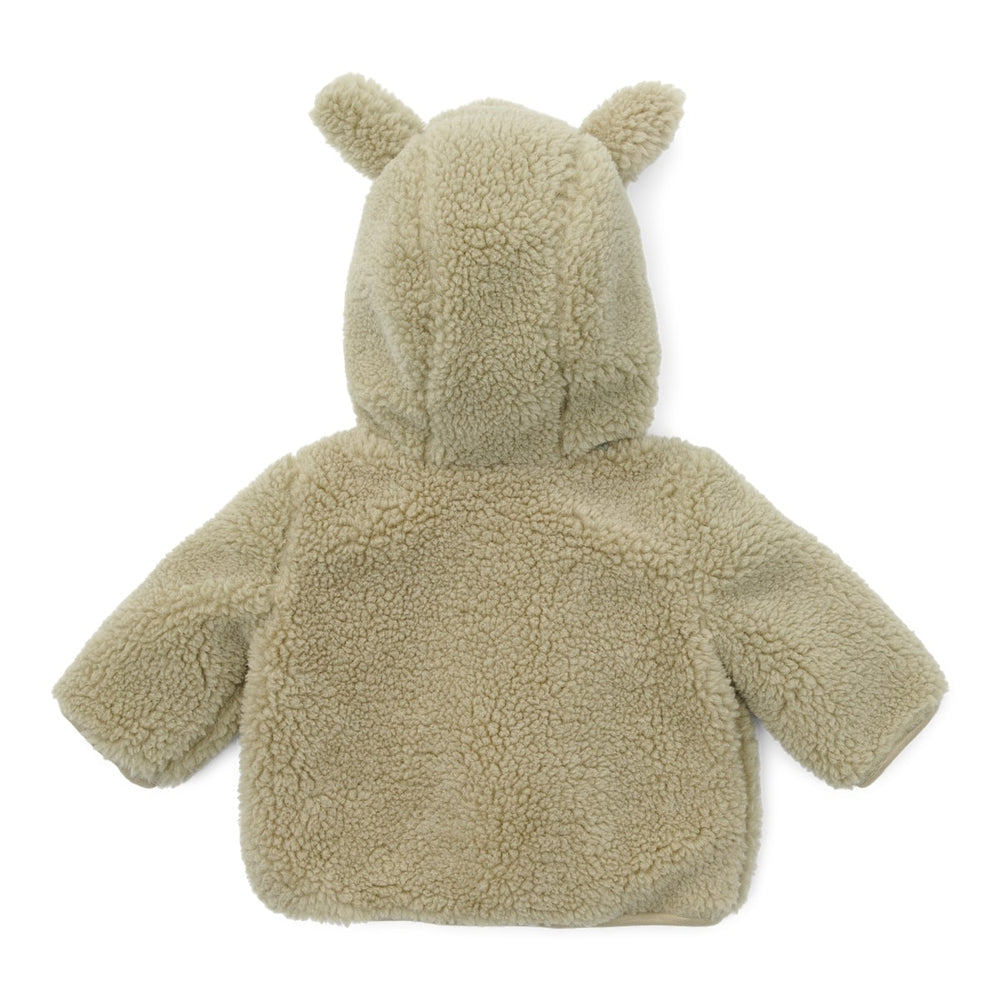 Dit schattige teddy jasje baby bunny soft green van Little Dutch is een echte must have tijdens de koude winterdagen! Het jasje is gemaakt van lekker zacht teddymateriaal. VanZus