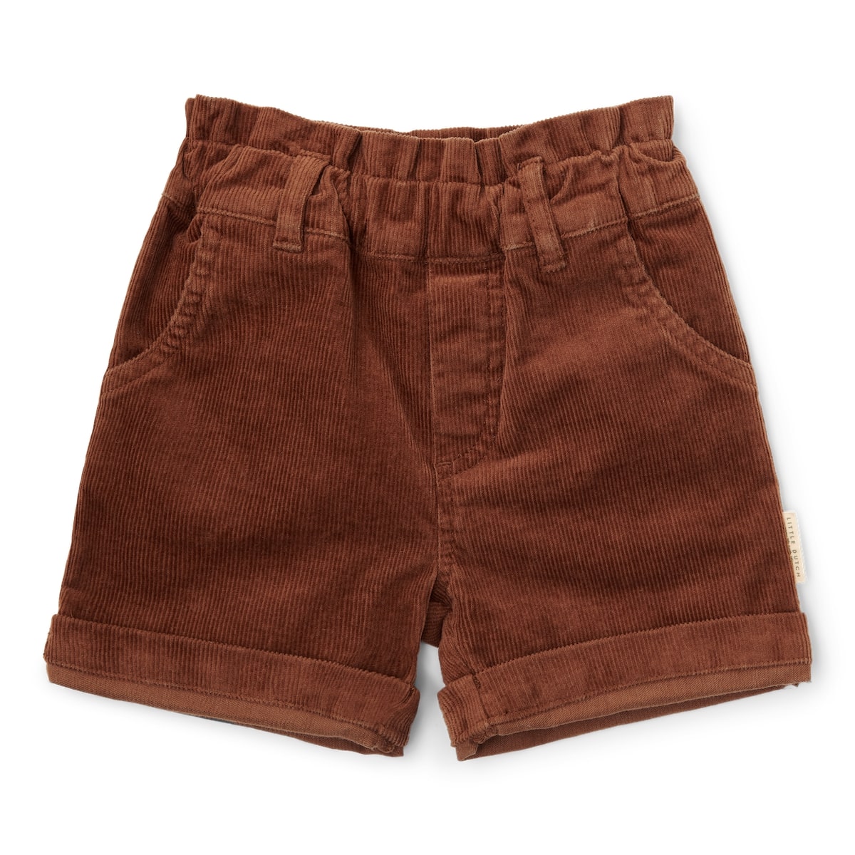 Wat zal de trendy korte broek in walnut brown van Little Dutch geweldig staan bij jouw kleintje. De korte broek is gemaakt van zachte, warme corduroy met een lichte stretch voor comfort, ideaal voor een dag vol spelen en verkennen. VanZus