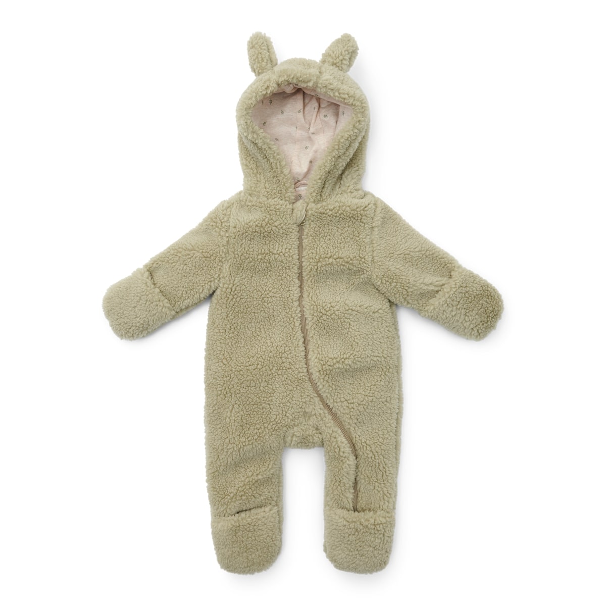 Little Dutch teddy onesie soft green