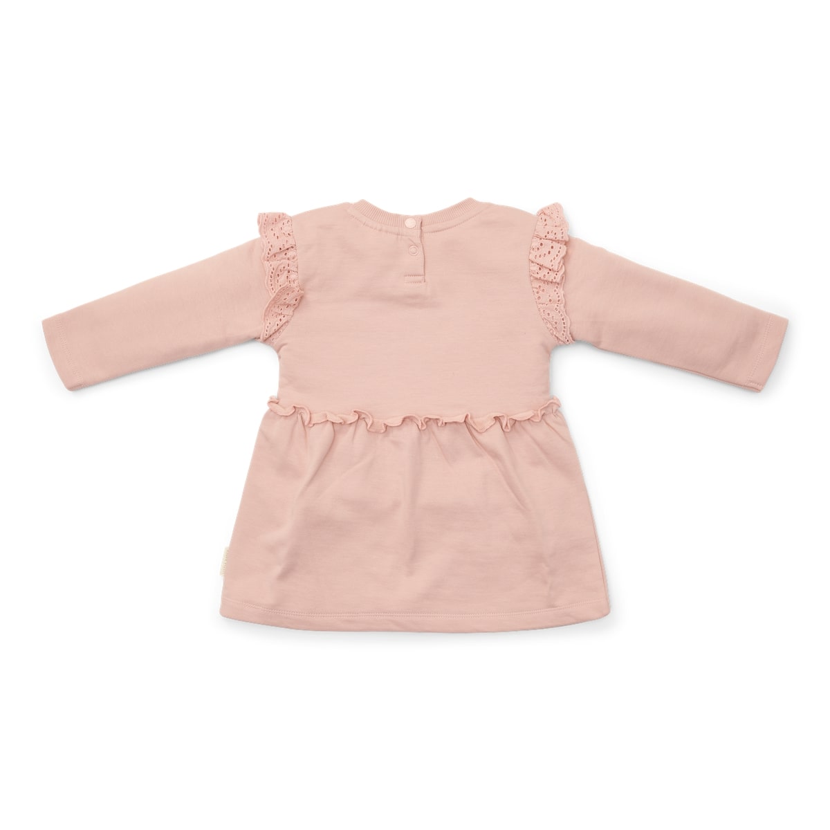 De Little Dutch jurk met lange mouw in de kleur soft rose is een prachtige  jurk voor je kleintje. De jurk is gemaakt van een zachte stof en heeft een subtiele roze kleur, wat zorgt voor frisse en leuke uitstraling. VanZus