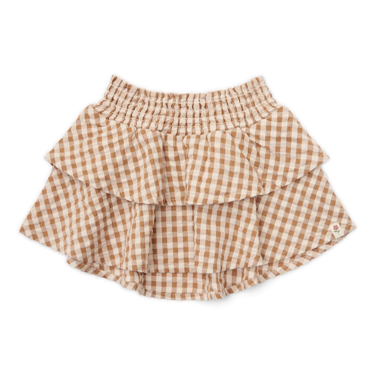 De Little Dutch rok in de print brown check maakt elke outfit af. De rok is gemaakt van zacht katoen en geeft genoeg bewegingsvrijheid om lekker in te spelen. De warme bruine kleur geeft de rok een speelse uitstraling. VanZus