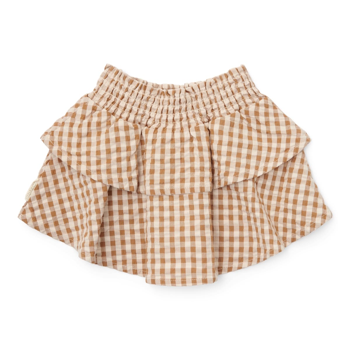 De Little Dutch rok in de print brown check maakt elke outfit af. De rok is gemaakt van zacht katoen en geeft genoeg bewegingsvrijheid om lekker in te spelen. De warme bruine kleur geeft de rok een speelse uitstraling. VanZus