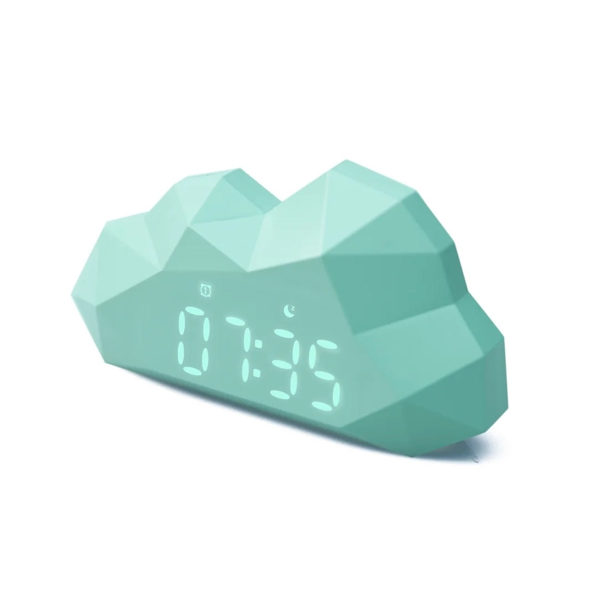 Stijlvol en functioneel: de MOB mini cloudy wekker in turquoise. Strakke, eigentijdse uitstraling met een helder LCD-scherm. Compact en lichtgewicht, ideaal voor elk nachtkastje of vakantie. Ook in rose. VanZus