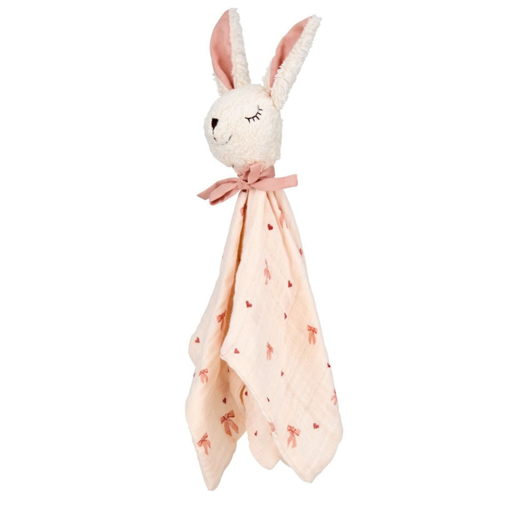 Het Cam Cam Copenhagen knuffeldoekje in de kleur bunny bows wordt het nieuwe beste vriendje van jouw baby. Dit lieve knuffeldoekje is niet alleen heerlijk om mee te knuffelen maar ziet er ook heel schattig uit. VanZus.