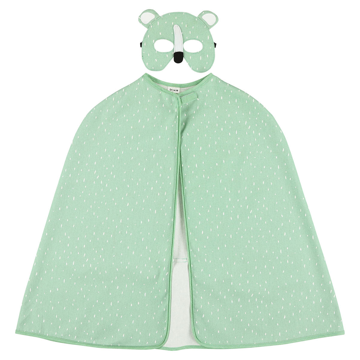Laat je fantasie de vrije loop met de Trixie Mr. Polar Bear cape en masker! Deze betoverende verkleedset transformeert jou in een stoere ijsbeer, compleet met een speels staartje. VanZus.
