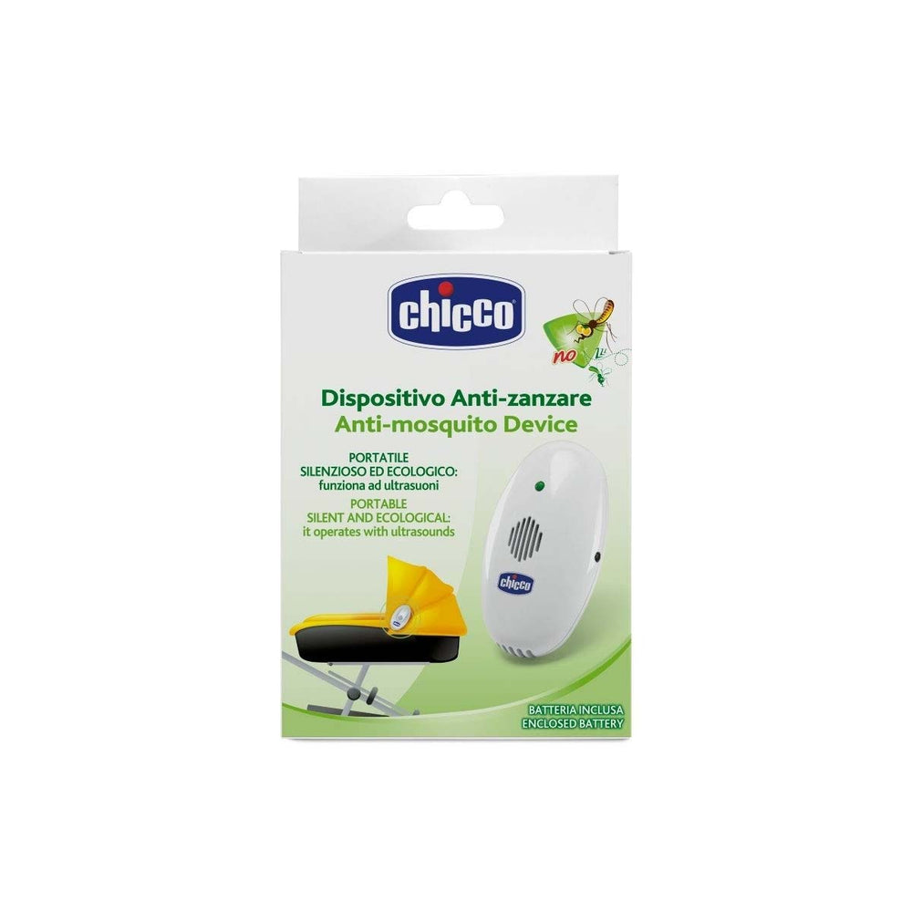Het Chicco anti-muggen ultrasound draagbaar apparaat werkt op een 1.5V AA-alkaline batterij (inbegrepen) in een straal van ongeveer 2 meter. Handig voor op vakantie. Zonder chemicaliën en geschikt vanaf de geboorte. VanZus