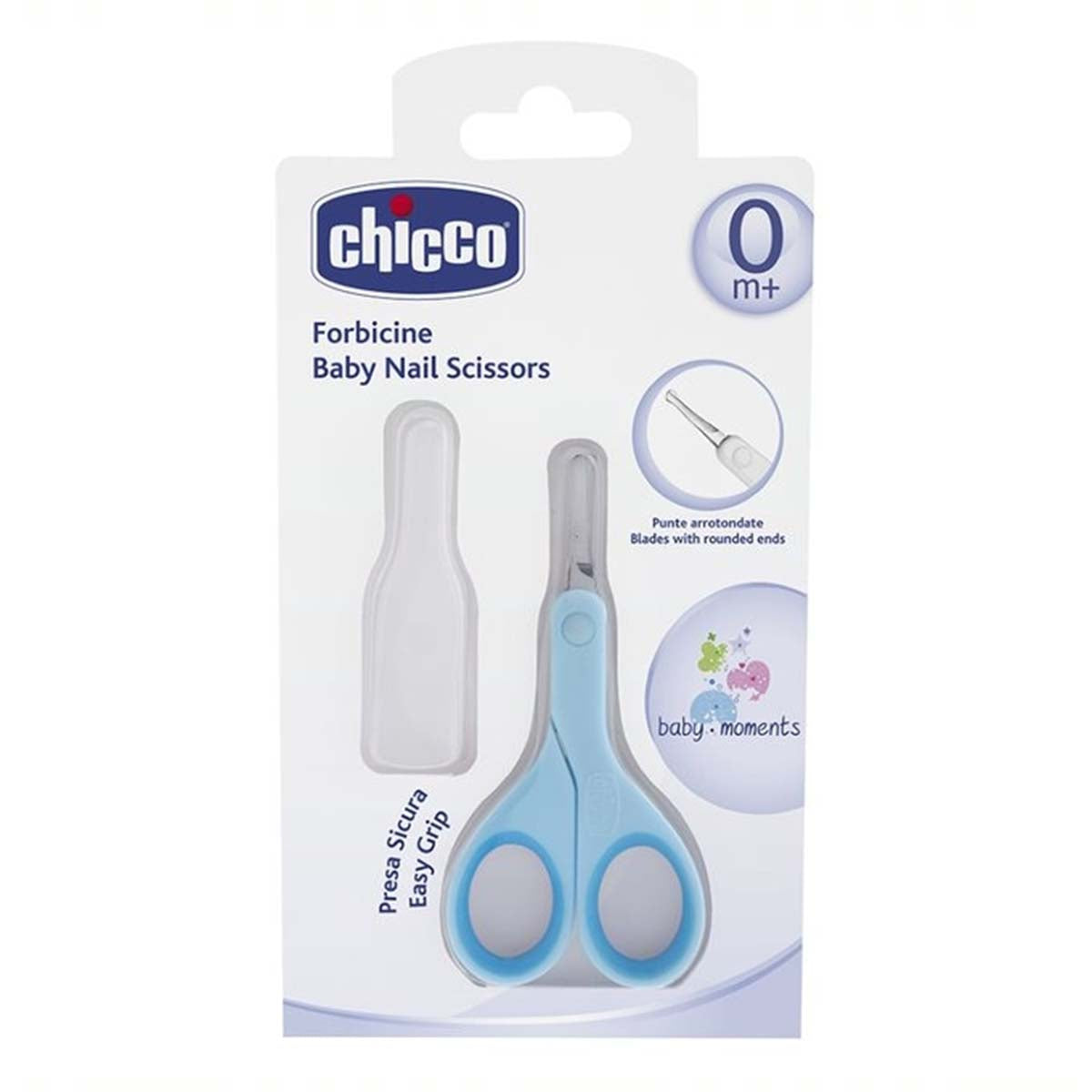 Het Chicco schaartje in hoes blauw is een set met een nagelschaartje met blauwe 'easy grip' handgreep, die goed in de hand ligt met een kleine knipkop. Geschikt voor pasgeboren baby's. Schaartje komt met hoes. VanZus.