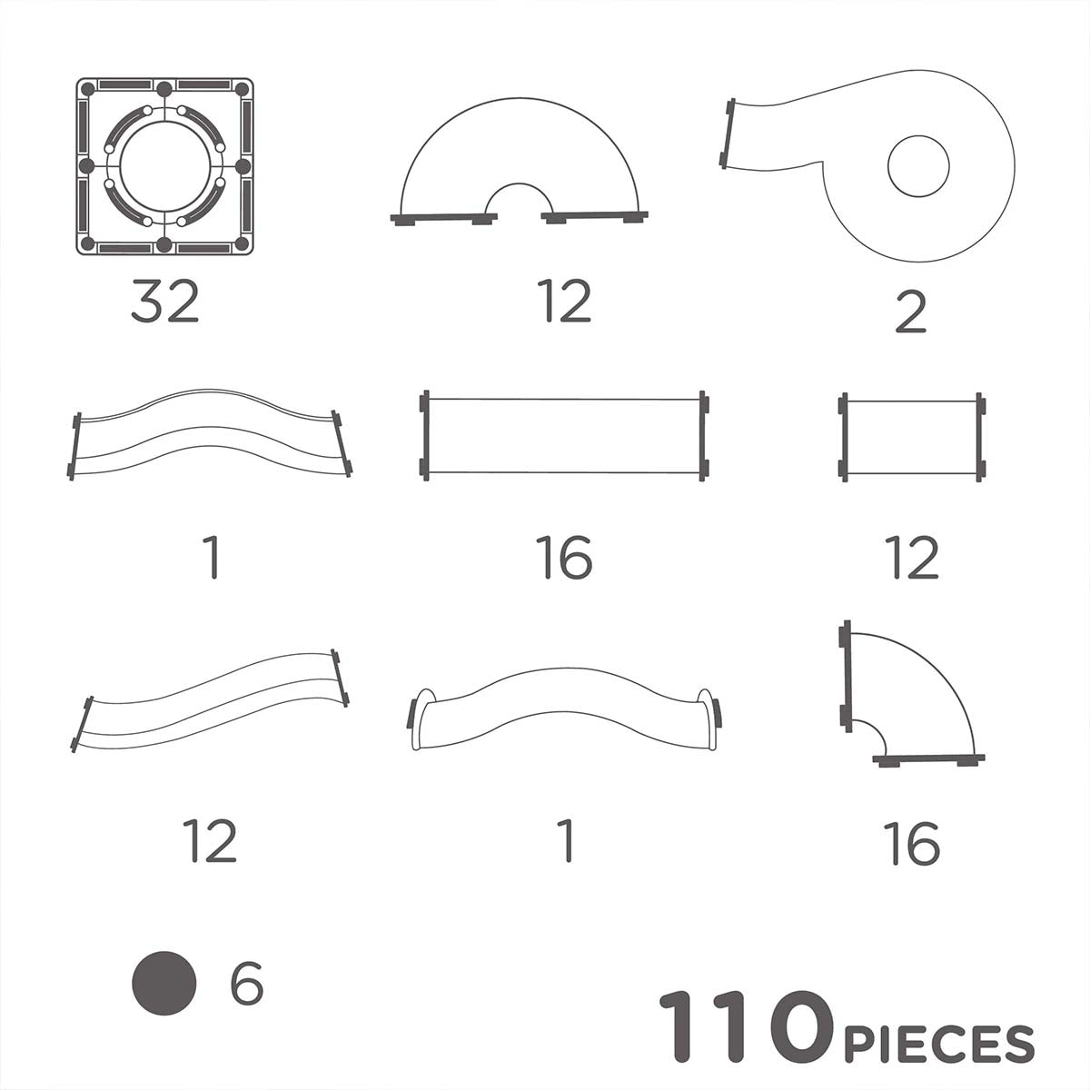 De Cleverclixx ball run clever pack pastel 110 stuks is de perfecte set waarmee je hele mooie magnetische bouwwerken en ball runs kunt maken. Met deze set kan je kindje al zijn creativiteit kwijt. VanZus.