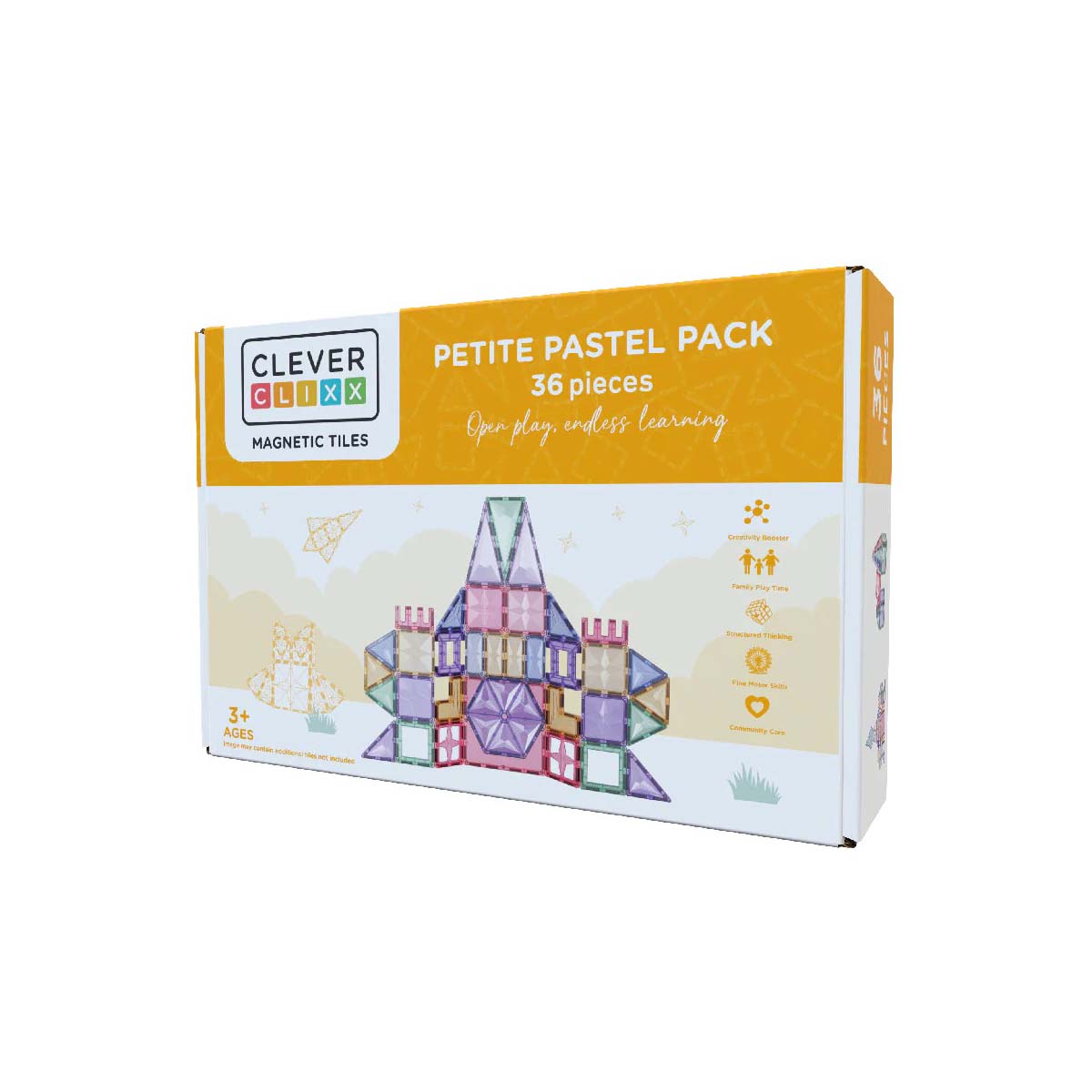 De Cleverclixx petite pack pastel 36 stuks is de perfecte set voor iedereen die de wondere wereld van magnetisch bouwen wil ontdekken. Met dit open einde speelgoed zijn de mogelijkheden eindeloos. VanZus.