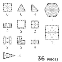 De Cleverclixx petite pack pastel 36 stuks is de perfecte set voor iedereen die de wondere wereld van magnetisch bouwen wil ontdekken. Met dit open einde speelgoed zijn de mogelijkheden eindeloos. VanZus.