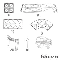 De Cleverclixx race track intense racebaan 65 stuks is de perfecte set met magnetische bouwstenen voor elke autoliefhebber. Met deze mooie set bouw je een toffe racebaan precies zoals jij het zelf wilt! VanZus.