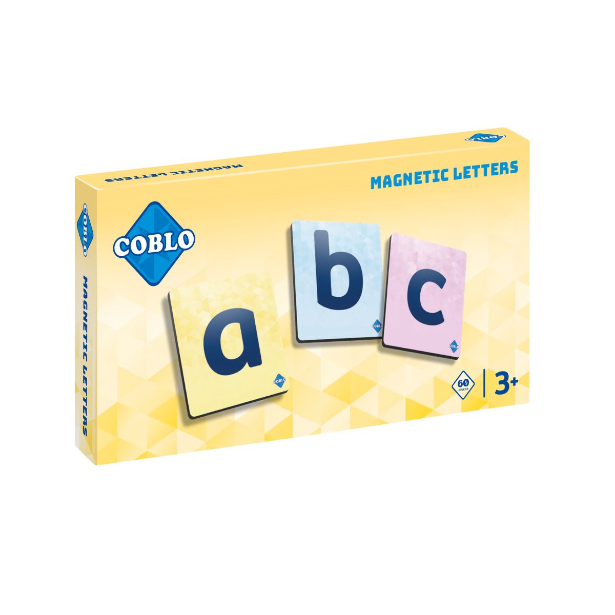 Leer het alfabet, je naam schrijven of speel scrabble met kleine letters van Coblo. Magnetische lettertoppers die perfect passen op Coblo stenen. Educatief en vermakelijk speelgoed! VanZus