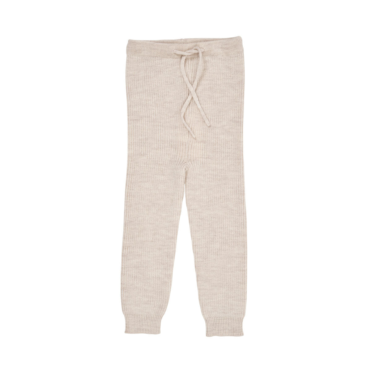 Deze heerlijke zachte merino classic rib legging met trekkoordje in de kleur pale cream melange voelt voor je kleintje als een tweede huid, zo zacht voelt deze legging aan. De legging heeft een mooie beige kleur en is de ideale basic om comfortabele en stijlvolle outfits mee samen te stellen. VanZus