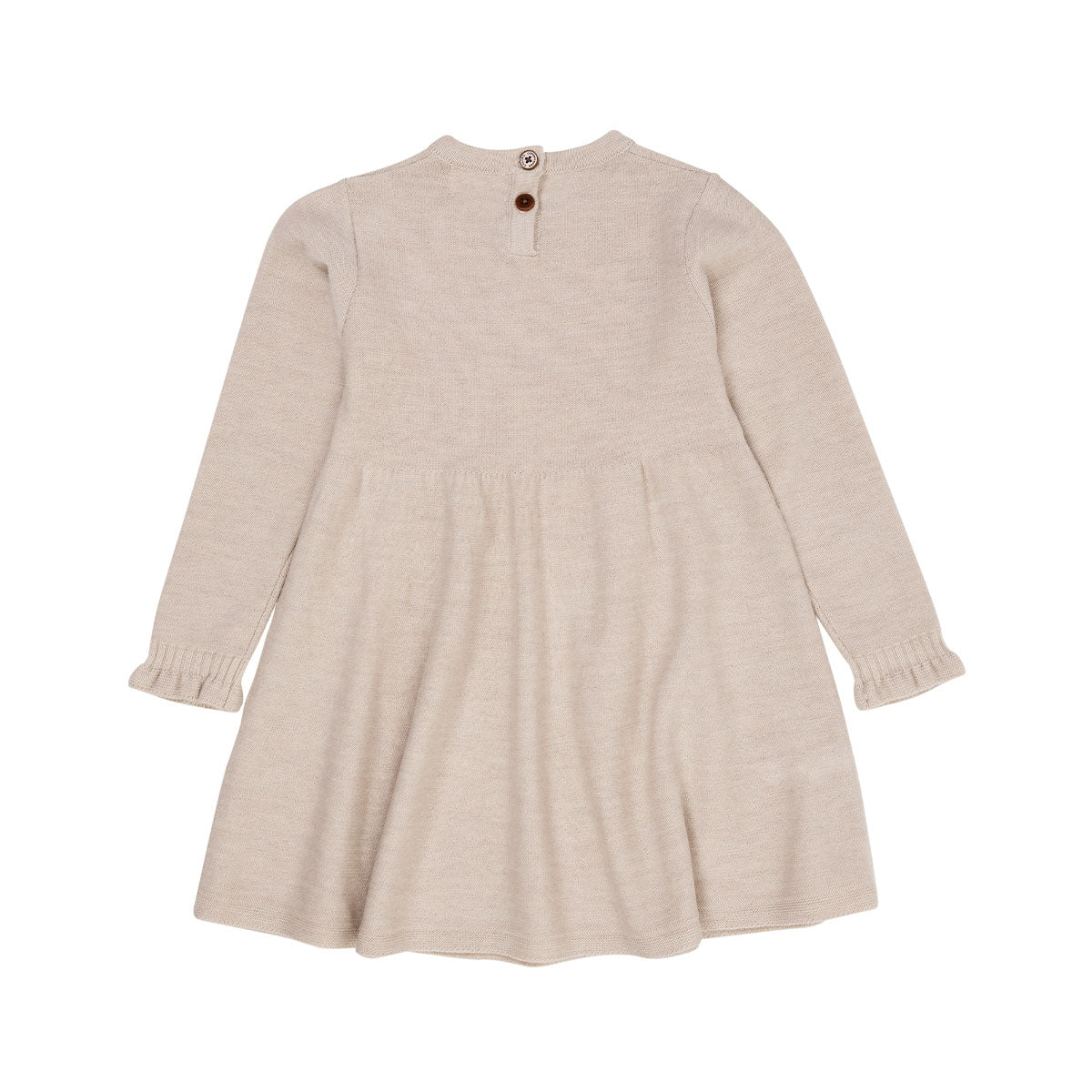 Een super schattig jurkje dat ook nog eens heerlijk warm is en comfortabel zit? Dat is deze merino kabelgebreide jurk hearts in de kleur pale cream melange van het merk Copenhagen Colors absoluut! Deze geweldige jurk tovert jouw kleintje om in een echt hartendiefje. VanZus