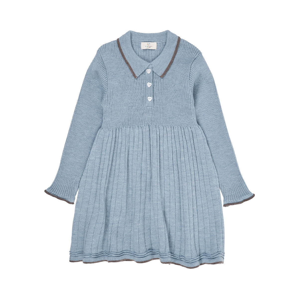 Een superschattig jurkje dat ook nog eens heerlijk warm is en comfortabel zit? Dat is deze merino polo jurk in de kleur dusty blue/natural melange van het merk Copenhagen Colors absoluut! Deze geweldige jurk is geschikt voor verschillende gelegenheden en zal je kindje heel lief staan. VanZus