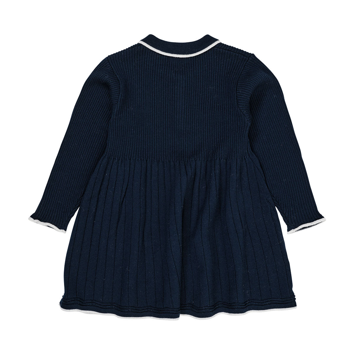 Een superschattig jurkje dat ook nog eens heerlijk warm is en comfortabel zit? Dat is deze merino polo jurk in de kleur navy/cream van het merk Copenhagen Colors absoluut! Deze geweldige jurk is geschikt voor verschillende gelegenheden en zal je kindje heel lief staan. VanZus