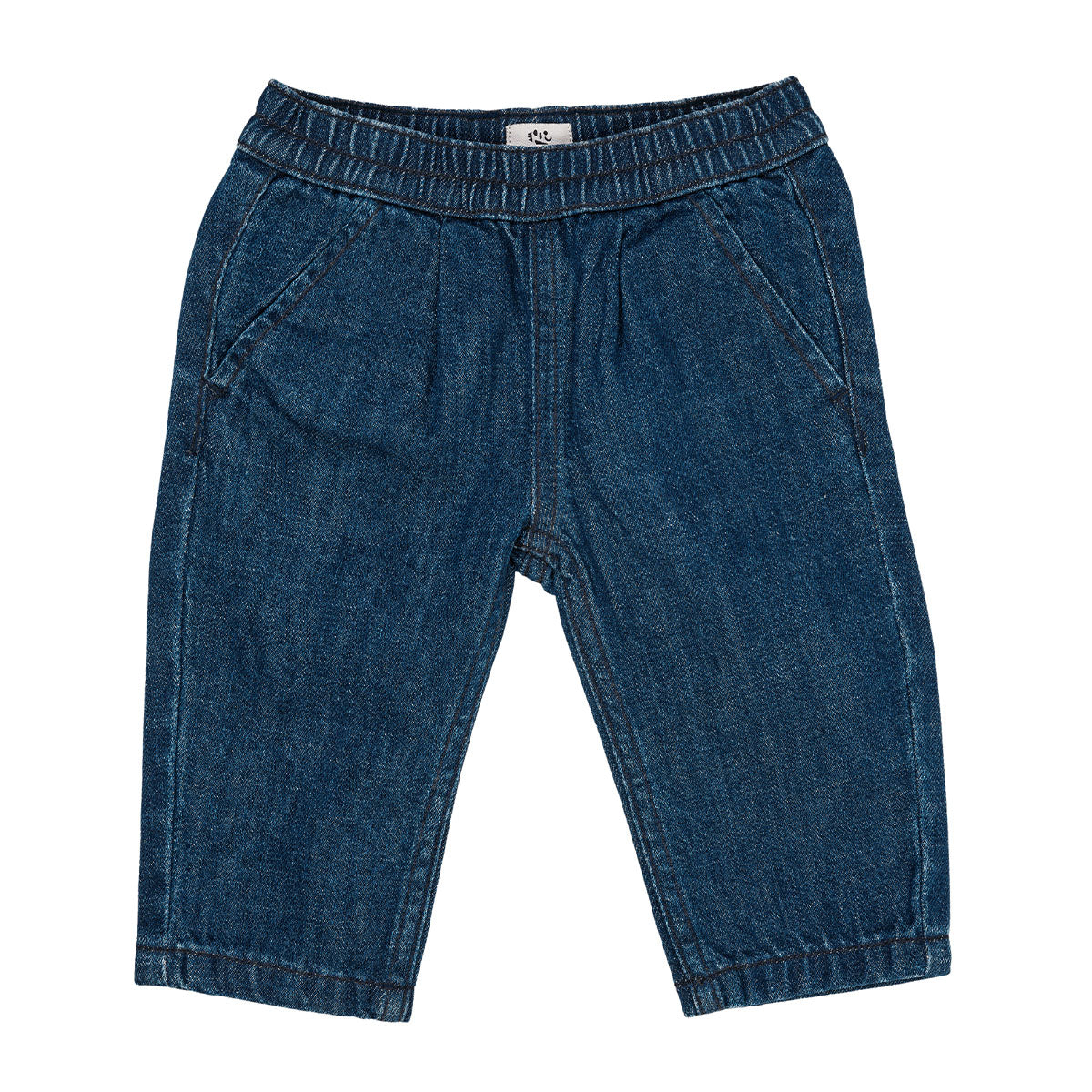 Ook de allerkleinsten kunnen er hip uitzien in een spijkerbroek met deze organic baby jeans in de kleur dark indigo washed van het merk Copenhagen Colors. Dit spijkerbroekje is ontzettend flexibel, waardoor je kindje alle bewegingsvrijheid heeft. Ook ziet deze broek er superlief uit. VanZus