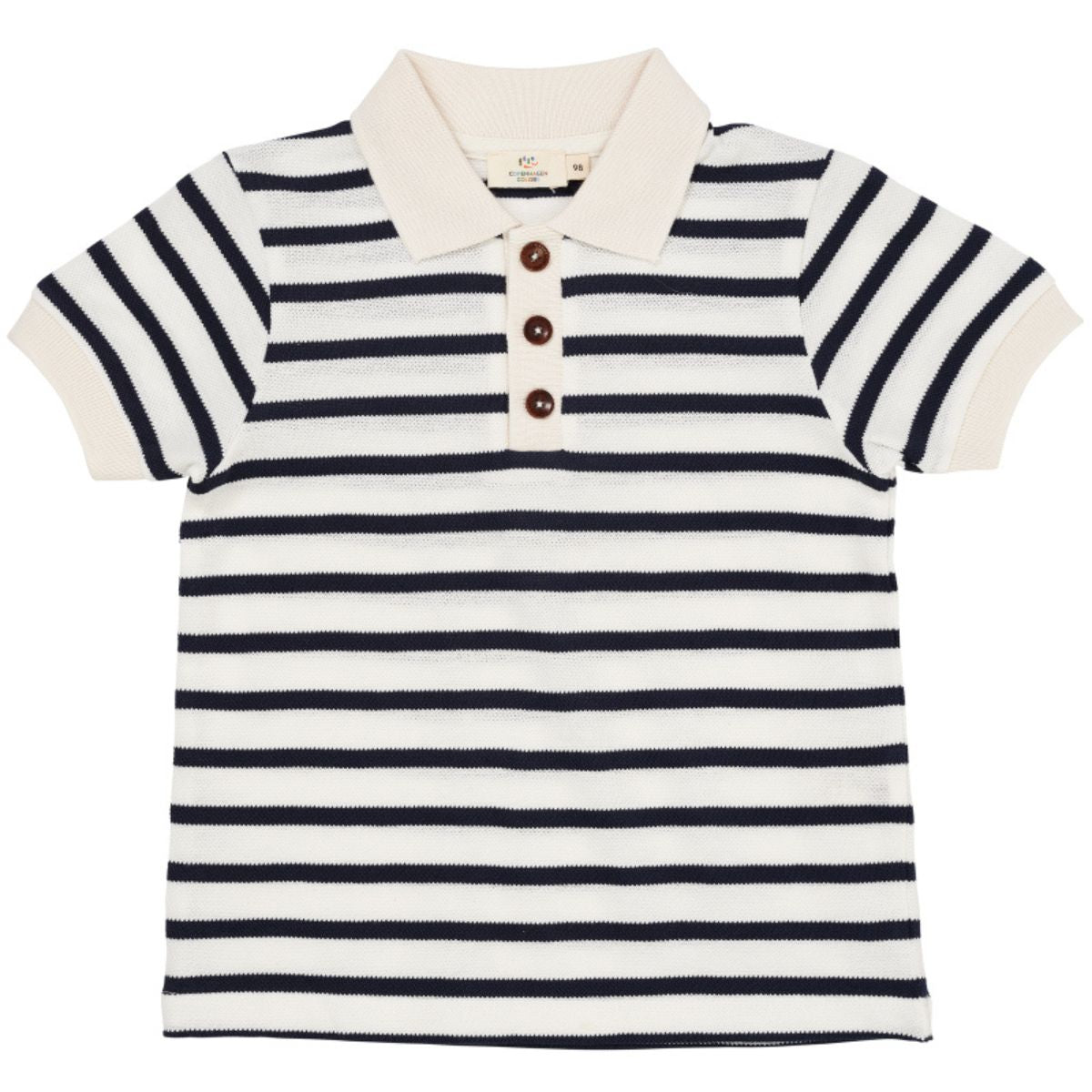 Het Copenhagen Colors pique stripe poloshirt in de kleur navy stripe is een mooie klassieke en tijdloze polo. Het shirt heeft niet alleen een mooie look maar hij zit ook erg lekker. VanZus.