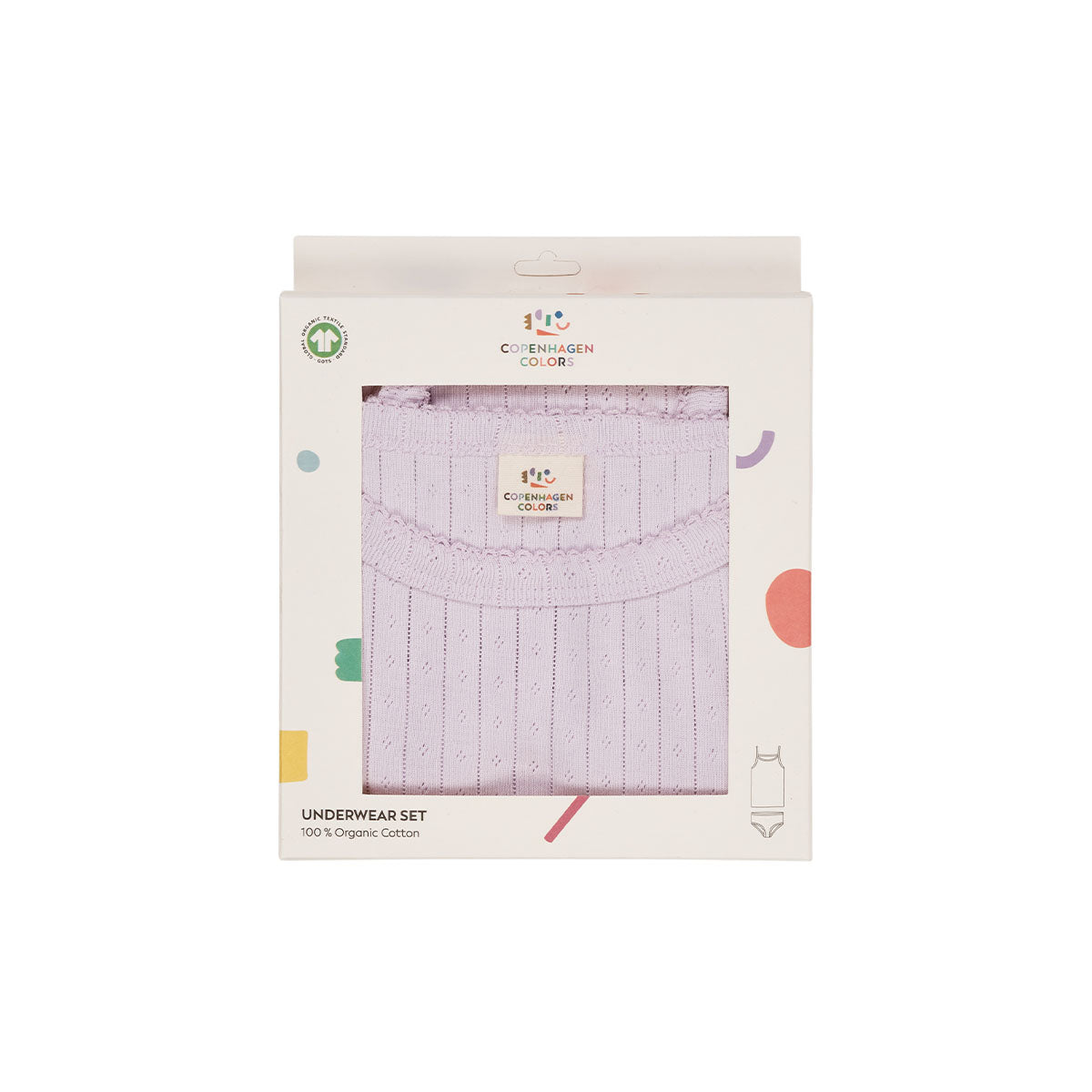 Comfortabel en schattig. Dat is deze pointelle junior ondergoedset in de kleur lavender van het merk Copenhagen Colors. Deze ondergoedset ziet er onwijs leuk uit en zal ook zeker in de smaak vallen bij jouw kleintje. VanZus