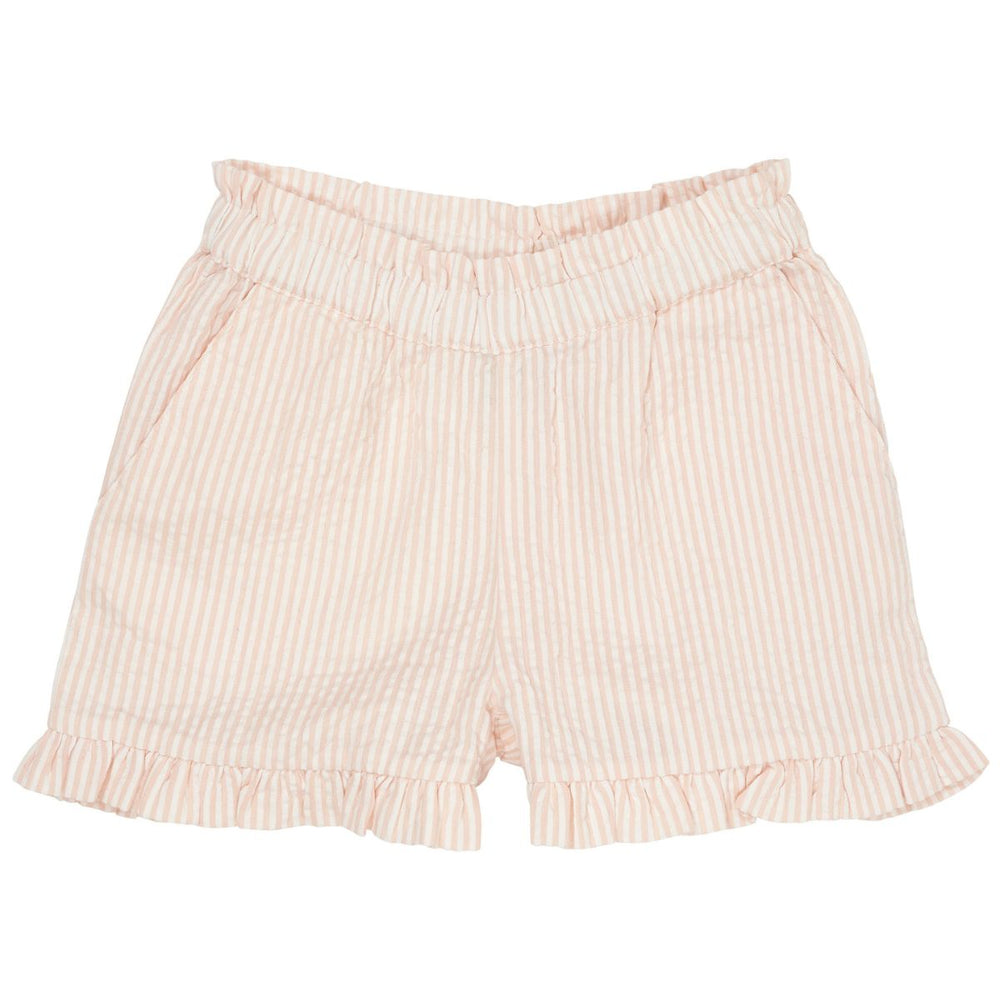 De Copenhagen Colors seersucker girly short in de kleur dusty rose cream stripe is een super leuke korte broek voor lieve meiden. Het model is lekker luchtig en dit maakt hem perfect voor zomerse dagen. VanZus.