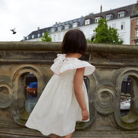 De Copenhagen Colors seersucker jurk heart in de kleur dusty rose cream stripe pink is een super zoet jurkje, perfect voor de zomer. Wat dit jurkje zo bijzonder maakt is de prachtige grote kraag. VanZus.