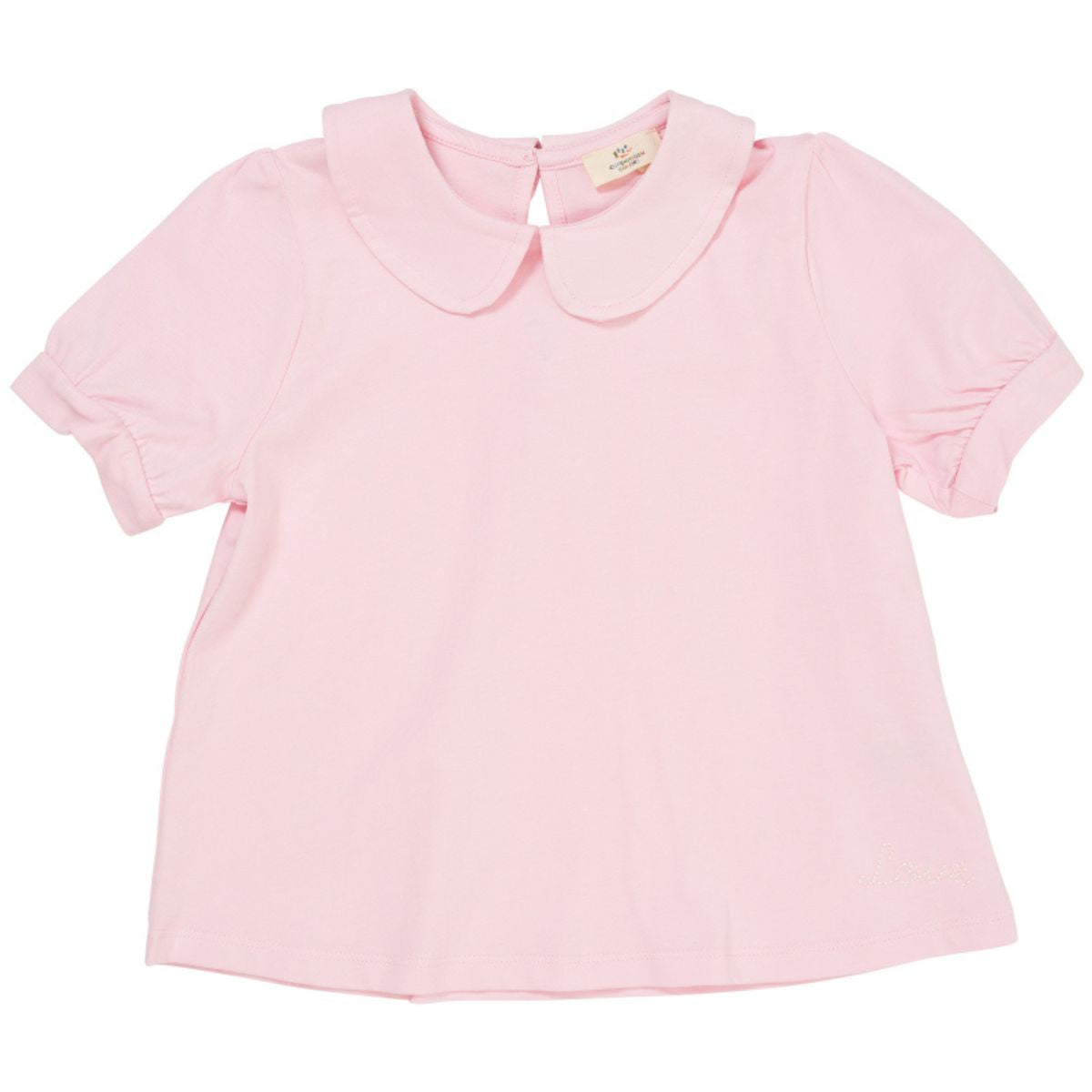 Het Copenhagen Colors solid shirt collar in de kleur ballerina is een super lief shirtje voor kleine meiden. Het shirtje heeft een mooie effen kleur, lichte pof mouwtjes en een heel lief kraagje. VanZus.