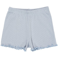 De Copenhagen Colors summer pointelle short in de kleur dusty blue is een heerlijke korte broek voor de warme zomerdagen. Het shortje ziet er erg leuk uit draagt super comfortabel. VanZus.