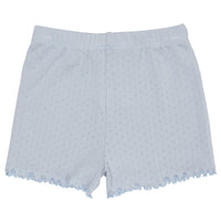 De Copenhagen Colors summer pointelle short in de kleur dusty blue is een heerlijke korte broek voor de warme zomerdagen. Het shortje ziet er erg leuk uit draagt super comfortabel. VanZus.