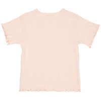 De Copenhagen Colors summer pointelle t-shirt in de kleur dusty rose is een heerlijk luchtig shirtje voor de warme zomerdagen. Het shirtje ziet er erg leuk uit draagt super comfortabel. VanZus.