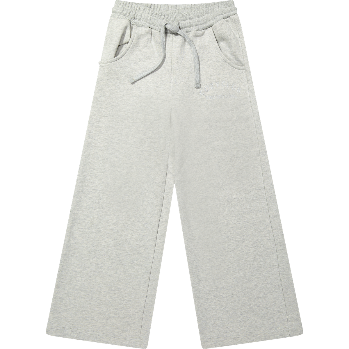 Two You Label cozy club rechte broek grey