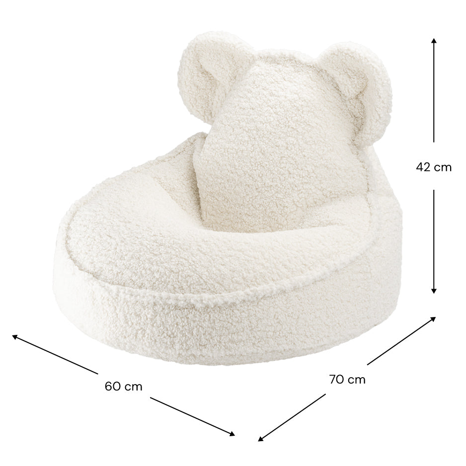 Wigiwama beanbag bear cream white