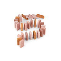 Zin in een potje domino? De Liewood dodo dominospel rose multi mix bestaat uit 28 zachte siliconen tegels die perfect zijn afgestemd op kleine handjes. Spelen met het hele gezin en leren tellen. VanZus.