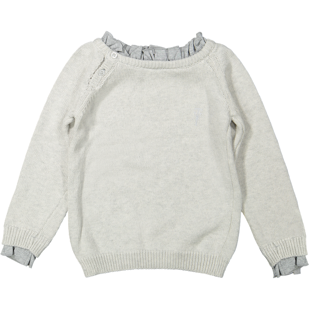 Two You Label dani gebreide trui grey