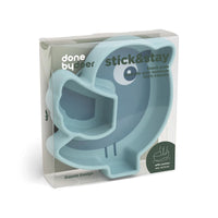 Samen met Birdee het vogeltje een snack eten is natuurlijk superleuk! Dit siliconen stick&stay snackbord in de variant birdee blue is ideaal voor kindjes die zelfstandig leren eten. VanZus